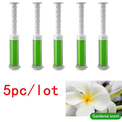 5Pc Flower Aromatic Toilet Gel Remove Odors Leave Toilet Cleaner Gel No Traces Comfortable Smell for Bathroom Fragrance Cleaning