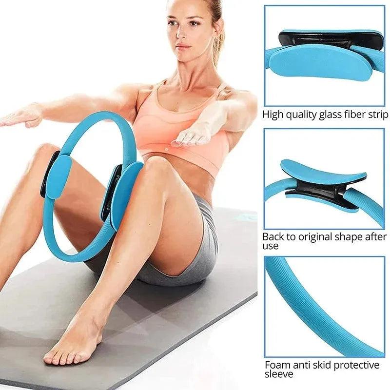 Yoga Fitness Pilates Ring Yoga Ring Open Back Ring Magic Ring Pelvic Floor Muscle Training Yoga Supplies Pilates Ring